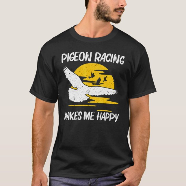 Coola Pigeon Tävla För manar Women Homing Pigeon R T Shirt (Framsida)