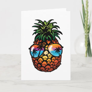 Coola Pineapple Älskare Tropical Hawaii Beach Resa Kort