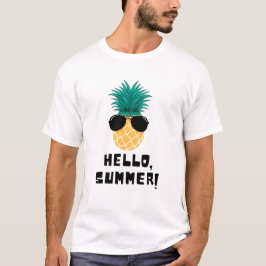 Coola Pineapple Hej Summer Art T Shirt
