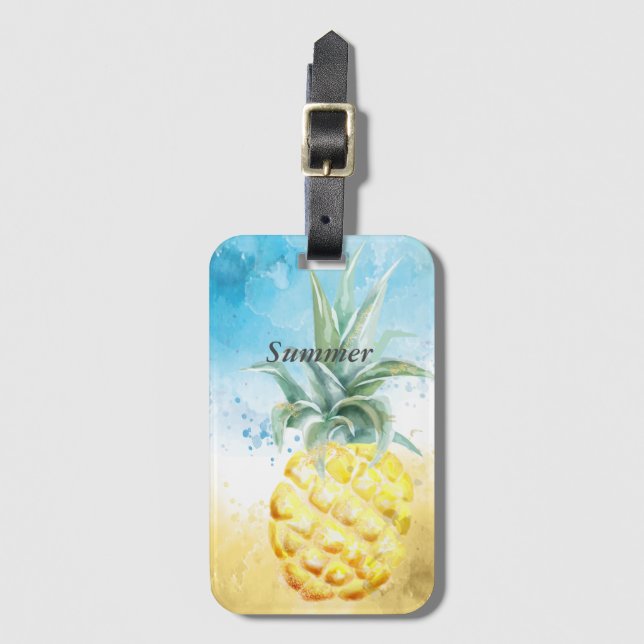 Coola Pineapple Sommar Bagagebricka (Framsida vertikal)