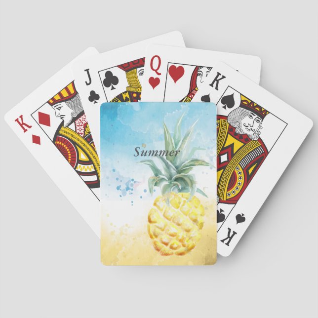 Coola Pineapple Sommar Casinokort (Baksidan)