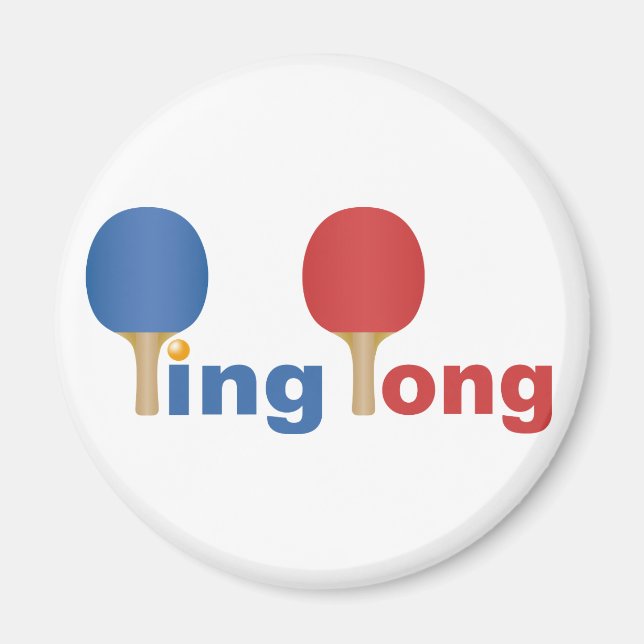 Coola Ping Pong Emblem Magnet (Framsidan)