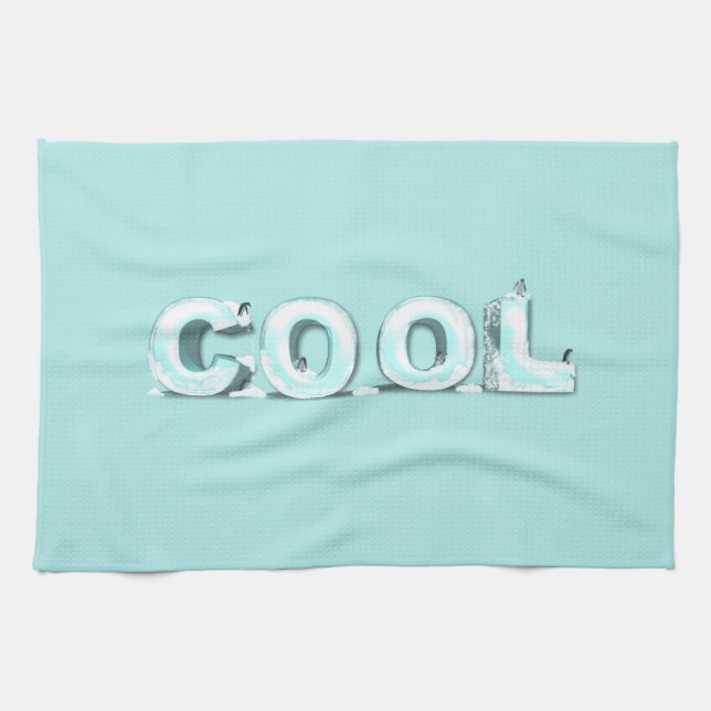 Coola pingviner kökshandduk (Horisontell)