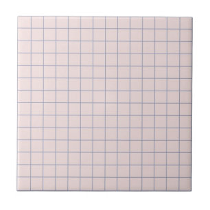 Coola Pinkish White & Lilac Checkered Retro Kakelplatta