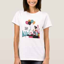 Coola PIP Art av en dj-flicka T Shirt