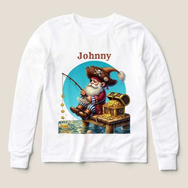 Coola Pirat Älskare Anpassade Tri-Blend Shirts T Shirt (Design framsida)