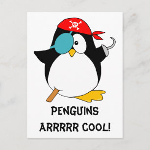 Coola Pirat Penguin Vykort