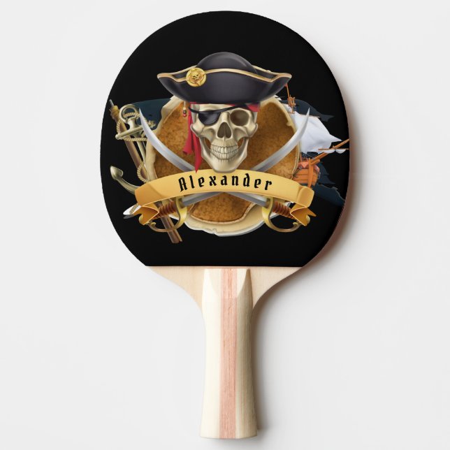 Coola Pirat personalize Pingisracket (Framsidan)