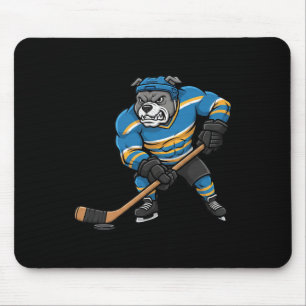 Coola Pitbull Hockeyspelare Hund Sport Design Musmatta