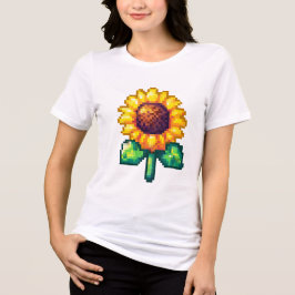 Coola Pixel Art Solros T Shirt