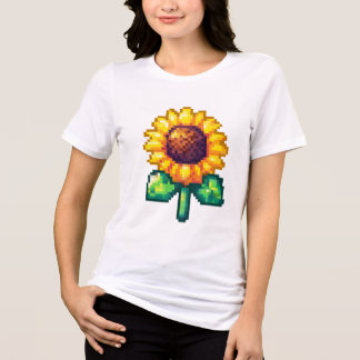 Coola Pixel Art Solros T Shirt