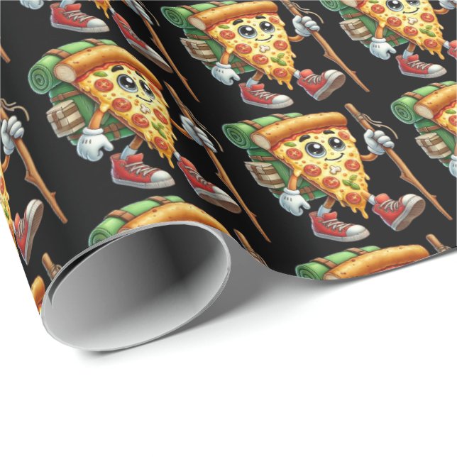 Coola pizza tiled party presentpapper (Rullad Hörn)