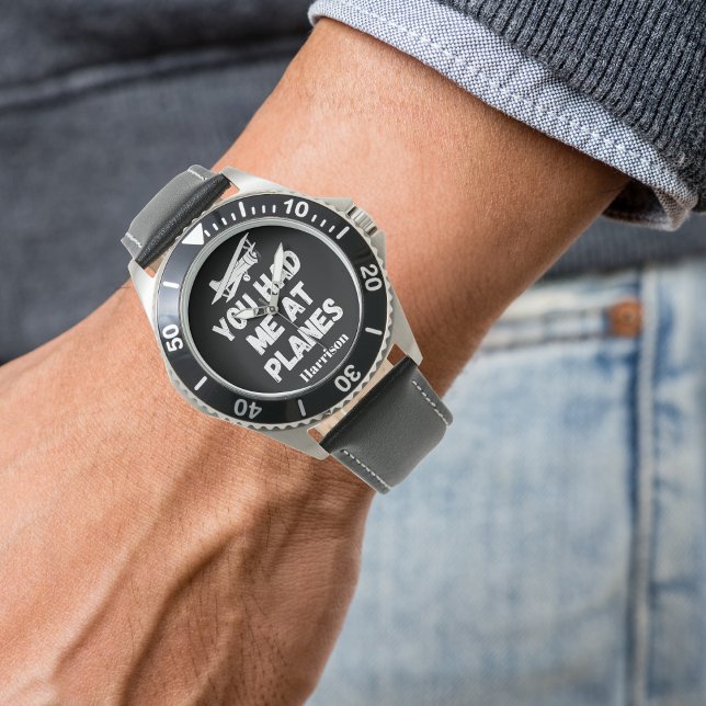 Coola plan, "Du hade mig på flygplan",Personlig Armbandsur (Skapare uppladdad)