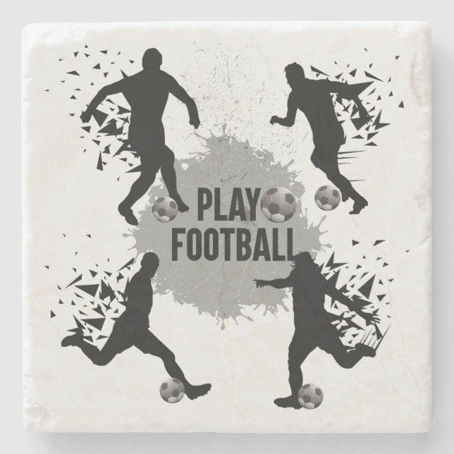 Coola Play Football Silhouettes Stenunderlägg (Framsidan)
