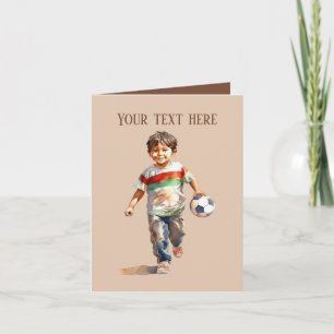 Coola Pojkar - fotboll - lägg till text Kort