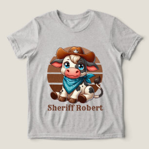 Coola-pojkar sheriff lägger till textko t shirt