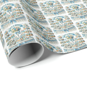 Coola pojkars babydusch tippade presentpapper