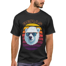 Coola Polar Bear Retro Sunset Surfing Vibes