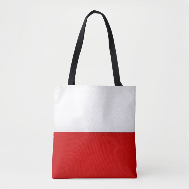 Coola Polen Flagga Mode Tygkasse (Framsida)