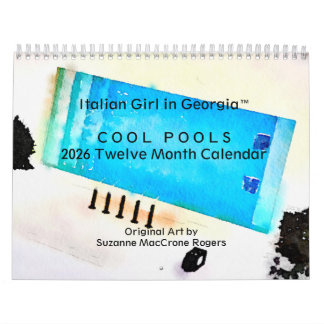 Coola pooler - 2026 Tolv månaders konstkalender Kalender