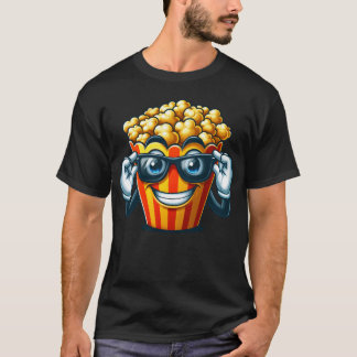 Coola Popcorn Tecknad Sunglasses Cinema retro T Shirt