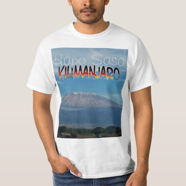 Coola Popular Walkable Klimatable Mount Kilimanjar T Shirt (Framsida)