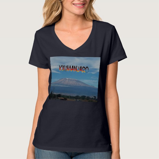 Coola Popular Walkable Klimatable Mount Kilimanjar T Shirt (Framsida)