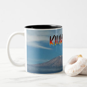 Coola Popular Walkable Klimatable Mount Kilimanjar Två-Tonad Mugg