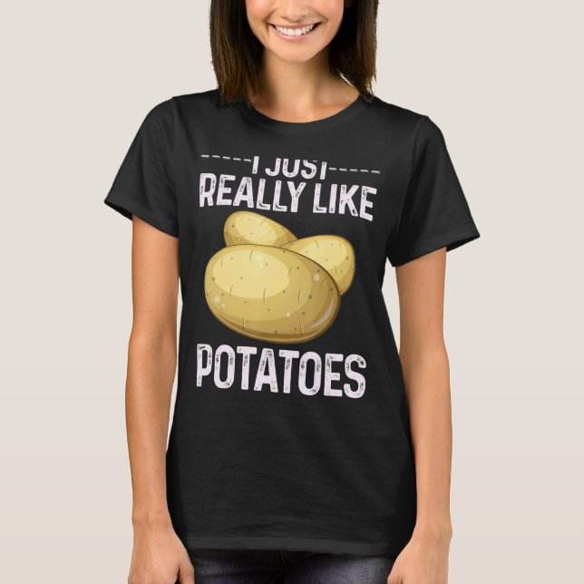 Coola Potato Vegetable Costume I precis som P T Shirt (Framsida)