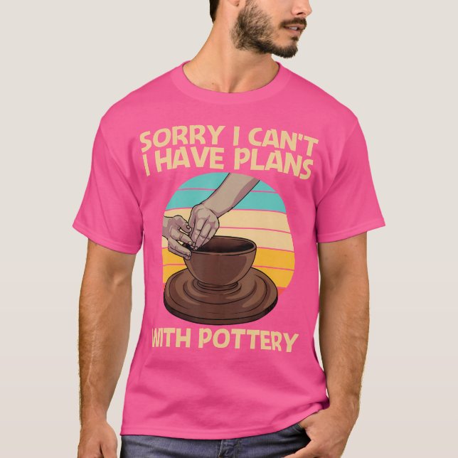 Coola Pottery Ceramic Pot Älskare T Shirt (Framsida)