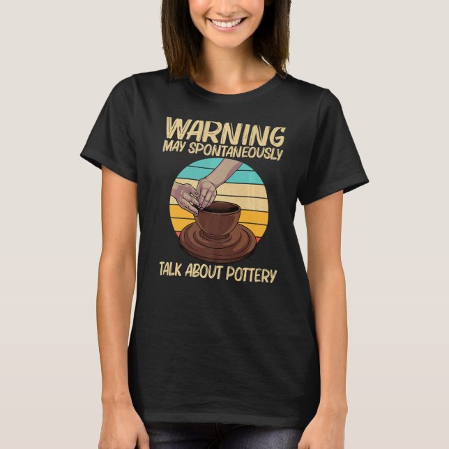 Coola Pottery För manar Women Pottery Ceramic Pot T Shirt (Framsida)