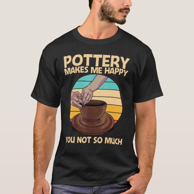 Coola Pottery För manar Women Pottery Ceramic Pot  T Shirt (Framsida)