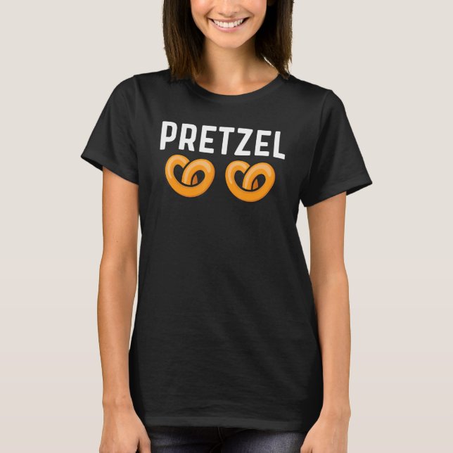 Coola Pretzel Art För manar kvinnor Bakade Knot Br T Shirt (Framsida)