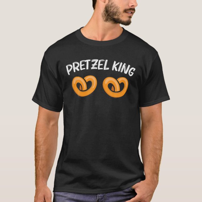 Coola Pretzel Art För manar Pappa Bakd Knot Bread  T Shirt (Framsida)
