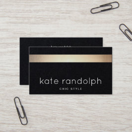 Coola Professionell Guld Black Stripe Visitkort