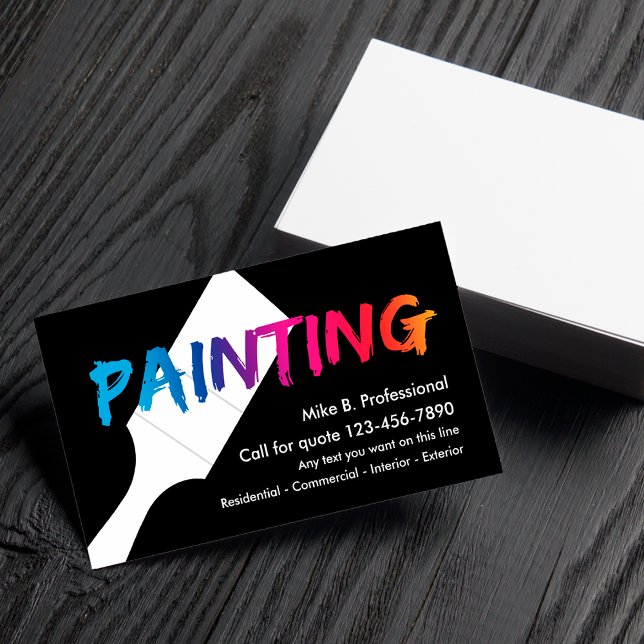 Coola Professionell Painter Visitkort (Skapare uppladdad)
