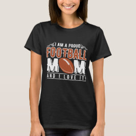 Coola Proud-konsten Mamma ord i fotboll T Shirt