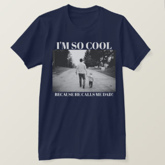 Coola Proud Pappa Anpassningsbar Photo Shirt T