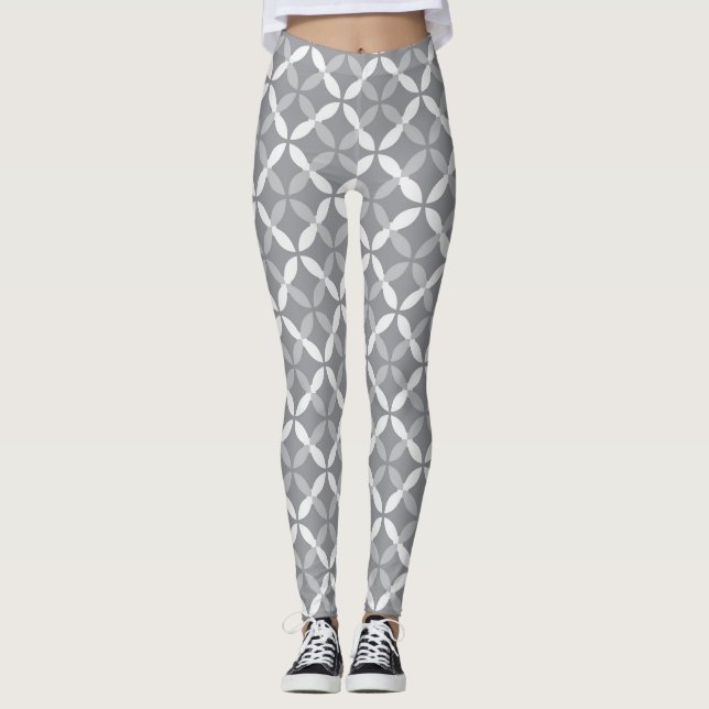 Coola Psychedelic Grått Leggings (Framsida)