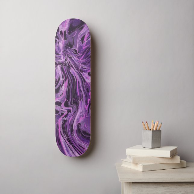 Coola Psychedelic Mönster Skateboard (Väggkonst)