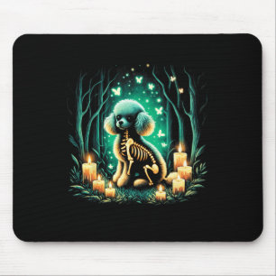 Coola Pudel Hund Skeleton Halloween Hund Pappa Musmatta