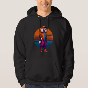 Coola Pudel Modern Urban Stil Sunset Retro Gr Hoodie