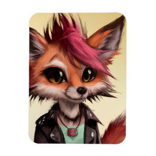 Coola Punkrock Fox Teenager Magnet
