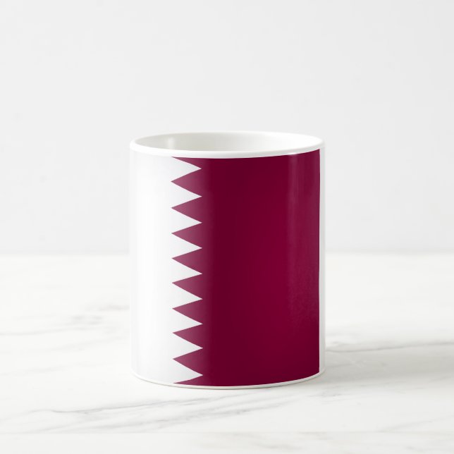 Coola Qatar-Flagga Kaffemugg (Center)