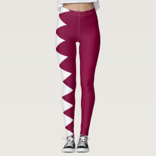 Coola Qatar Flagga Mode Leggings
