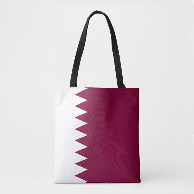 Coola Qatar Flagga Mode Tygkasse (Framsida)