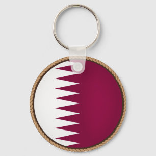 Coola Qatar Flagga Seal Nyckelring