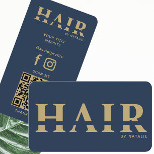 Coola QR Code Hairstylist Cosmetology Professionel Visitkort
