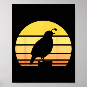 Coola Quail Art Manar Women Bird Hunter Quail Upla Poster