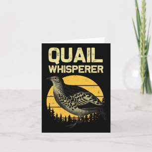 Coola Quail Whisperer För manar Women Upland Hunti Kort